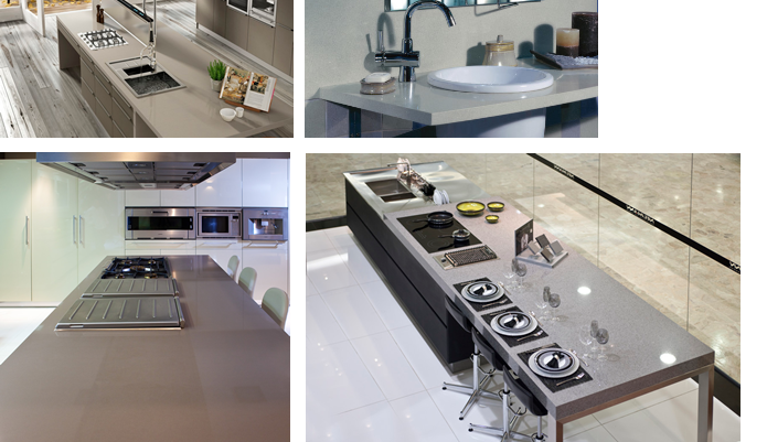 Bancada de porcelanato personalizada para cozinha